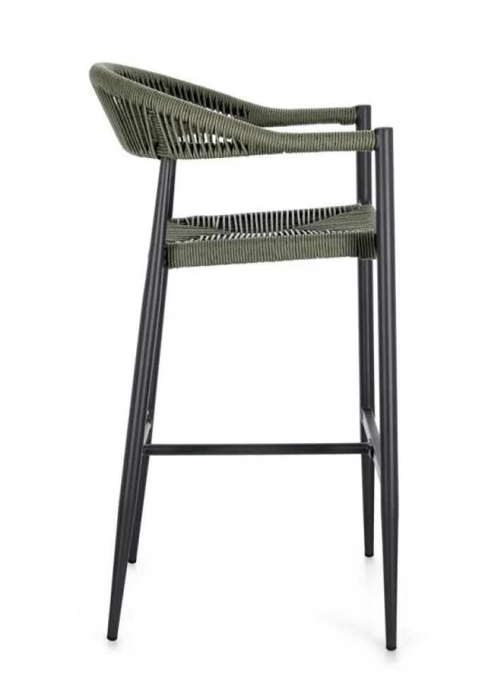 Bizzotto Sgabelli>SGABELLO BAR JANDIA ANTRACITE/VERDE