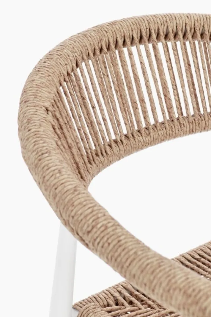 Bizzotto Sgabelli>SGABELLO BAR JANDIA BIANCO/BEIGE