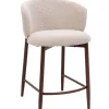 Bizzotto Sgabelli Bar>SGABELLO CUCINA AMALIA NOCE/BEIGE