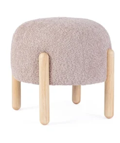 Bizzotto Sgabelli>SGABELLO EFFETTO BOUCLE' ROSA ANTICO - DAYLA