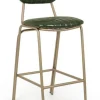 Bizzotto Sgabelli Bar>SGABELLO IN ECOPELLE VERDE SCURO - ADDY