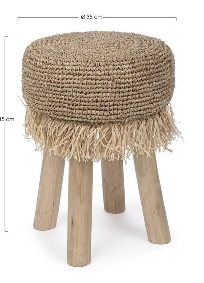 Bizzotto Sgabelli>SGABELLO IN FIBRE NATURALI G01 - FLORINDA