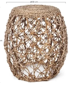 Bizzotto Sgabelli>SGABELLO IN FIBRE NATURALI - AMELINA