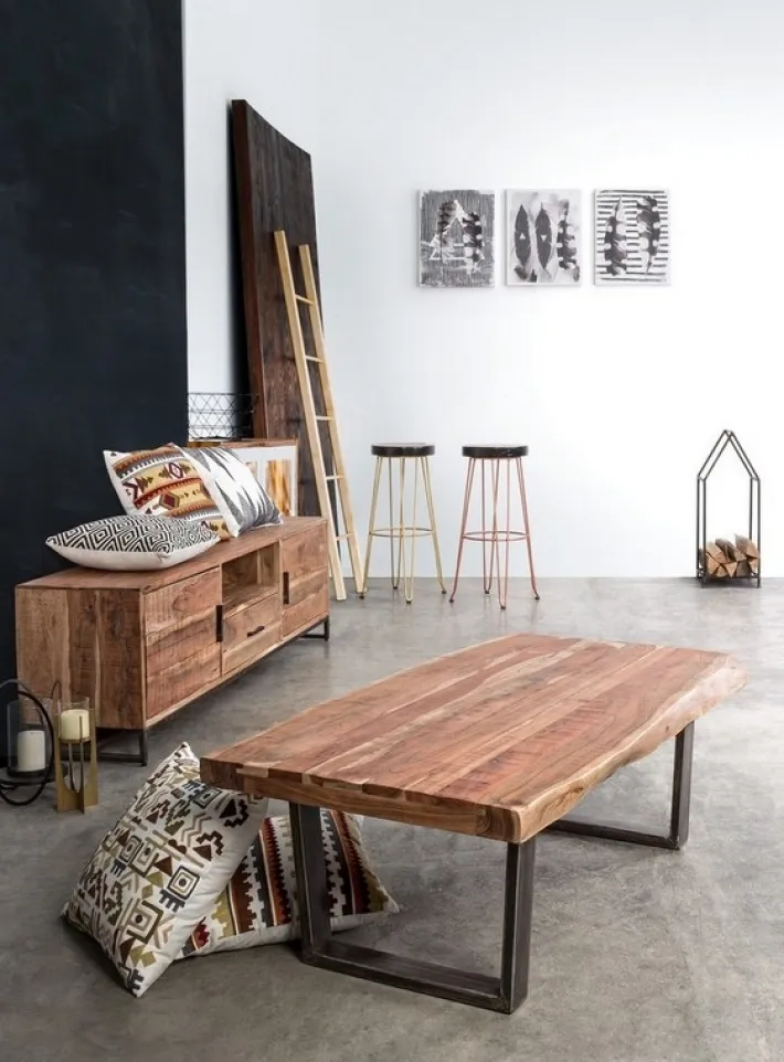Bizzotto Sgabelli Bar>SGABELLO IN LEGNO COLOR ORO - RAKEL