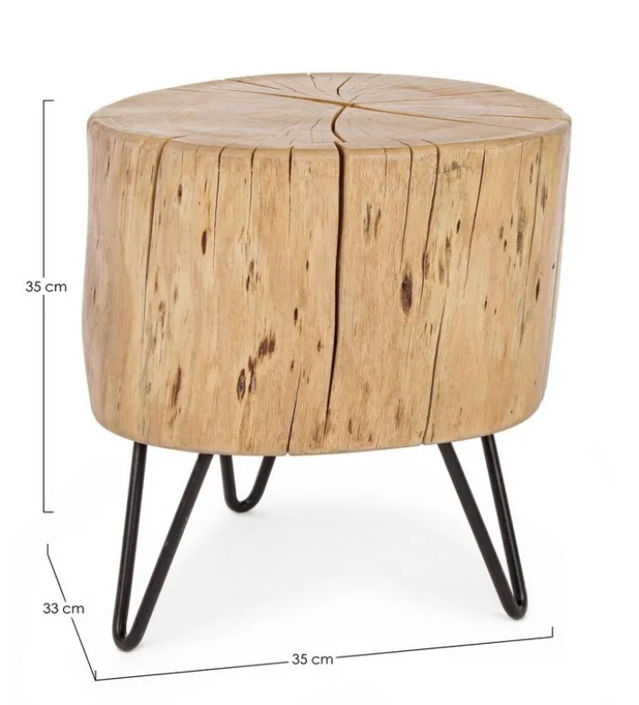 Bizzotto Sgabelli>SGABELLO IN LEGNO H35 - ARTUR