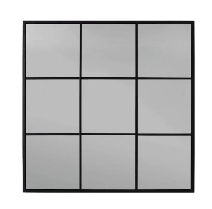 Bizzotto Specchi>SPECCHIO C-C WINDOW PLANET NER-SMO 90X90