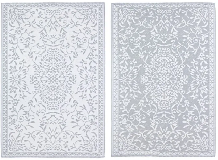 Bizzotto Tappeti Per Esterno>TAPPETO BIANCO GRIGIO 120X180 - ANSEDONIA
