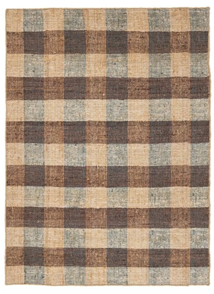 Bizzotto Tappeti>TAPPETO RUANDA QUADRI MARRONE 200X300