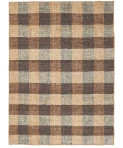 Bizzotto Tappeti>TAPPETO RUANDA QUADRI MARRONE 160X230