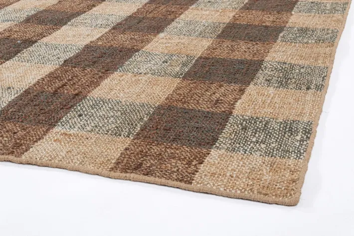 Bizzotto Tappeti>TAPPETO RUANDA QUADRI MARRONE 160X230