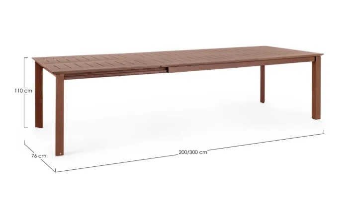 Bizzotto Tavoli>TAVOL.ALL.KONNOR 200-300X110 BARN