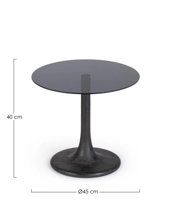 Bizzotto Tavolini>TAVOLINO D45 NERO - ABERDEEN
