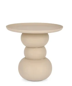 Bizzotto Tavolini>TAVOLINO IN ACCIAIO BEIGE - ALPA