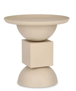 Bizzotto Tavolini>TAVOLINO IN ACCIAIO BEIGE - ALKA