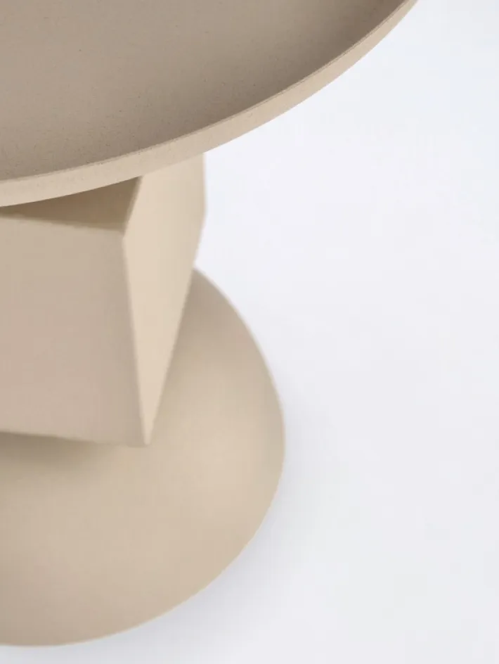 Bizzotto Tavolini>TAVOLINO IN ACCIAIO BEIGE - ALKA