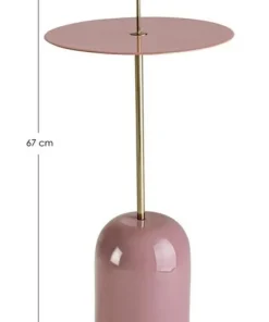 Bizzotto Tavolini>TAVOLINO IN ACCIAIO ROSA D30 - TULASI