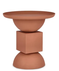 Bizzotto Tavolini>TAVOLINO IN ACCIAIO TERRACOTTA - ALKA