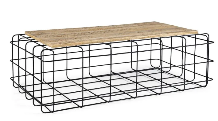 Bizzotto Tavolini>TAVOLINO IN ACCIAIO 110X65 - TRELLIS