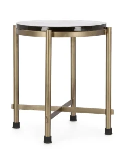 Bizzotto Tavolini>TAVOLINO IN ACCIAO FINITURA OTTONE H50 - ZAYLA