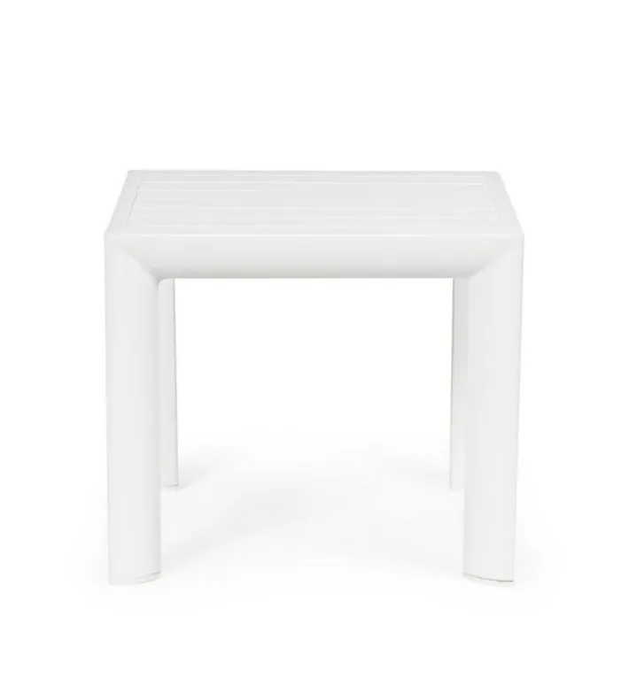 Bizzotto Tavolini>TAVOLINO IN ALLUMINIO BIANCO GK50 - CRUISE