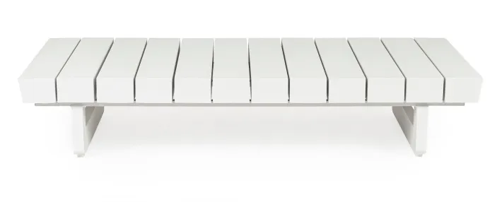 Bizzotto Tavolini>TAVOLINO IN ALLUMINIO BIANCO WG20 - INFINITY