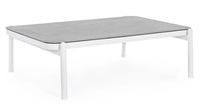 Bizzotto Tavolini>TAVOLINO IN ALLUMINIO BIANCO WG20 - FLORENCIA