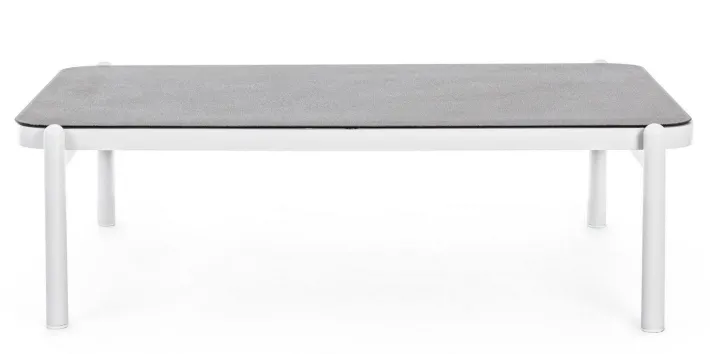 Bizzotto Tavolini>TAVOLINO IN ALLUMINIO BIANCO WG20 - FLORENCIA