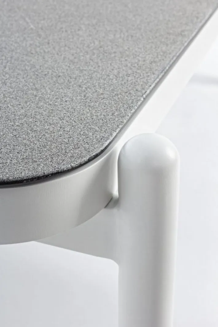 Bizzotto Tavolini>TAVOLINO IN ALLUMINIO BIANCO WG20 - FLORENCIA