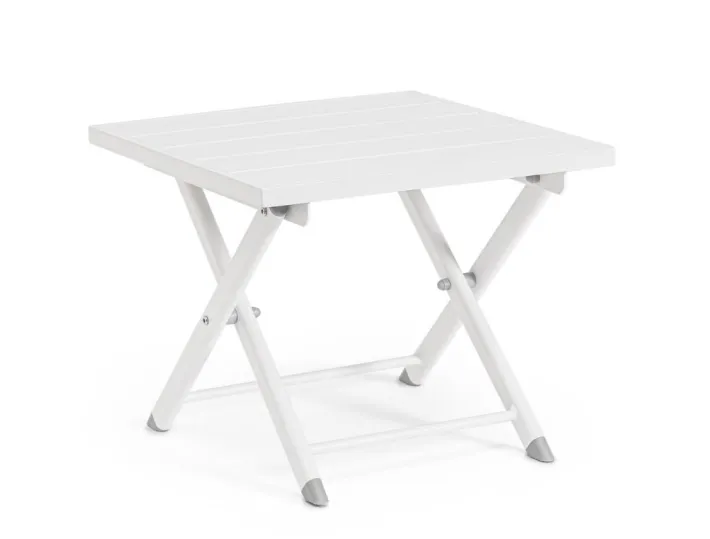 Bizzotto Tavolini>TAVOLINO IN ALLUMINIO BIANCO - TAYLOR