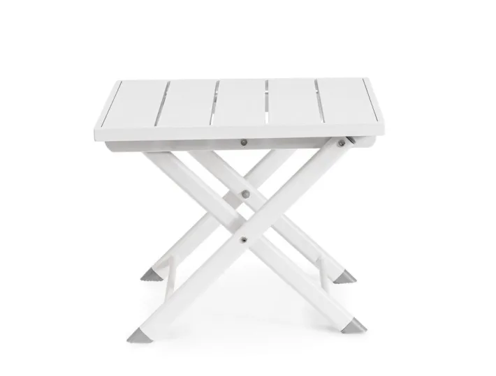 Bizzotto Tavolini>TAVOLINO IN ALLUMINIO BIANCO - TAYLOR