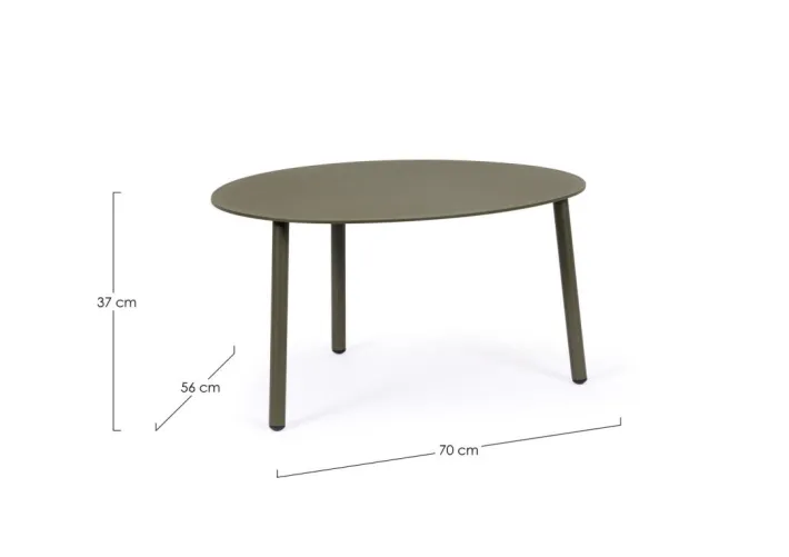 Bizzotto Tavolini>TAVOLINO IN ALLUMINIO OLIV QS24 - SPARKY
