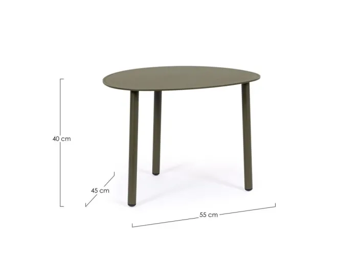 Bizzotto Tavolini>TAVOLINO IN ALLUMINIO OLIV QS24 - SPARKY