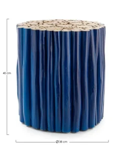 Bizzotto Tavolini>TAVOLINO IN LEGNO BLU- GUADALUPE