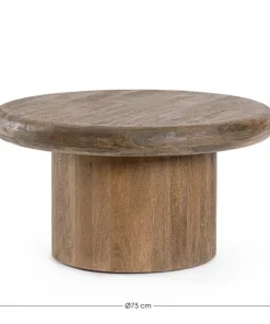 Bizzotto Tavolini>TAVOLINO IN LEGNO BROWN D75 - LOPEZ