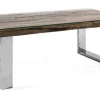 Bizzotto Tavolini>TAVOLINO IN LEGNO CON VETRO 110X60 - STANTON
