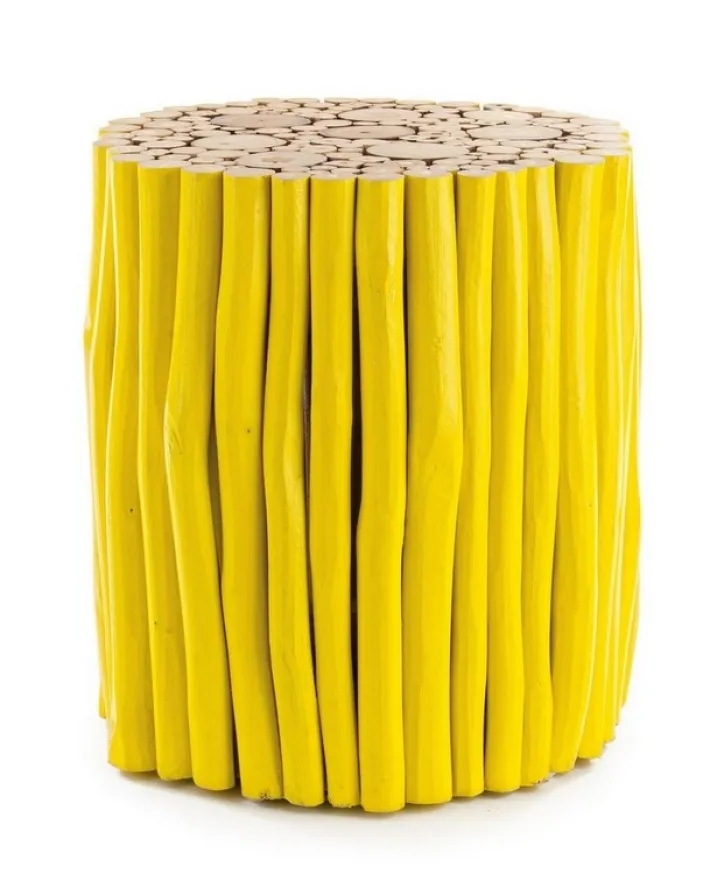 Bizzotto Tavolini>TAVOLINO IN LEGNO GIALLO- GUADALUPE
