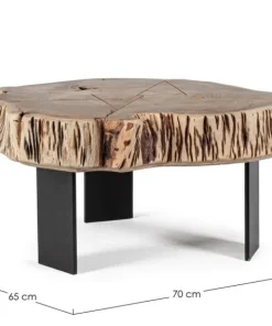 Bizzotto Tavolini>TAVOLINO IN LEGNO NATURAL - KEVAL