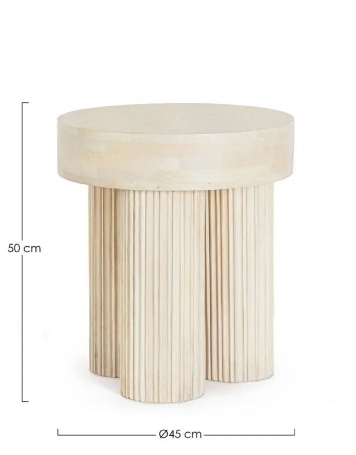 Bizzotto Tavolini>TAVOLINO IN LEGNO NATURALE D45 - DACCA