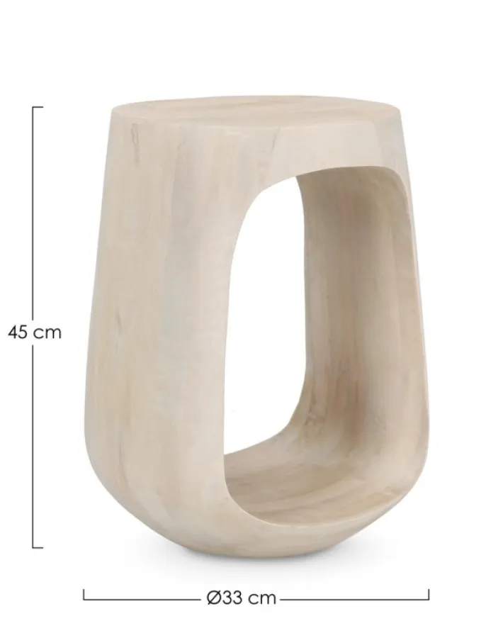 Bizzotto Tavolini>TAVOLINO IN LEGNO NATURALE - LOPEZ