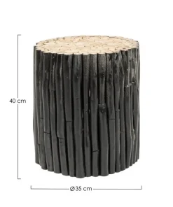 Bizzotto Tavolini>TAVOLINO IN LEGNO NERO - GUADALUPE