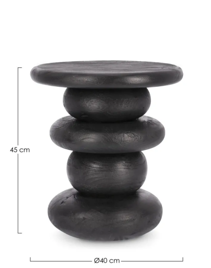 Bizzotto Tavolini>TAVOLINO IN LEGNO NERO - LOPEZ