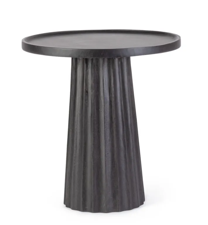 Bizzotto Tavolini>TAVOLINO IN LEGNO NERO D46 - ORISSA
