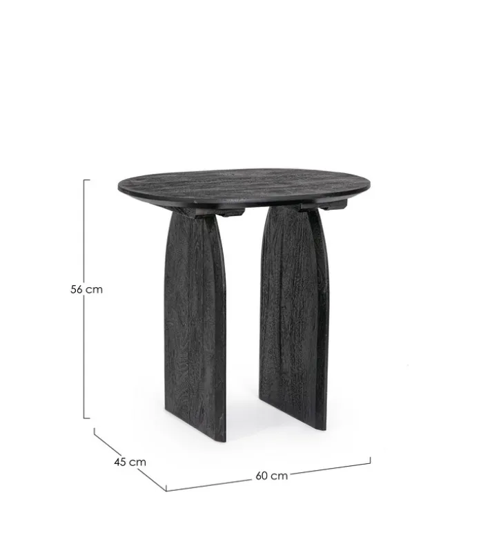 Bizzotto Tavolini>TAVOLINO IN LEGNO NERO- MONTERREY