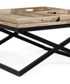 Bizzotto Tavolini>TAVOLINO IN LEGNO 90X90 - TRAY
