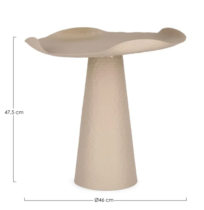 Bizzotto Tavolini>TAVOLINO IN METALLO BEIGE - LALITA