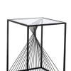Bizzotto Tavolini>TAVOLINO IN METALLO 40X40 - ESPIRAL