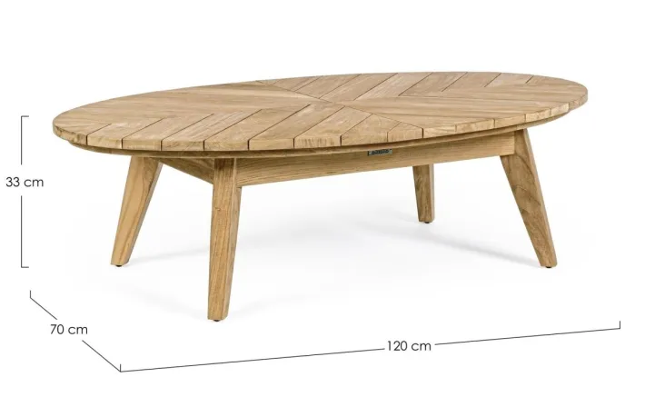 Bizzotto Tavolini>TAVOLINO IN TEAK - COACHELLA