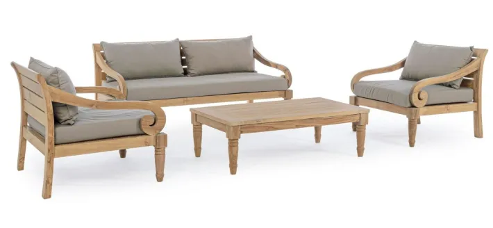 Bizzotto Tavolini>TAVOLINO IN TEAK - KARUBA FSC