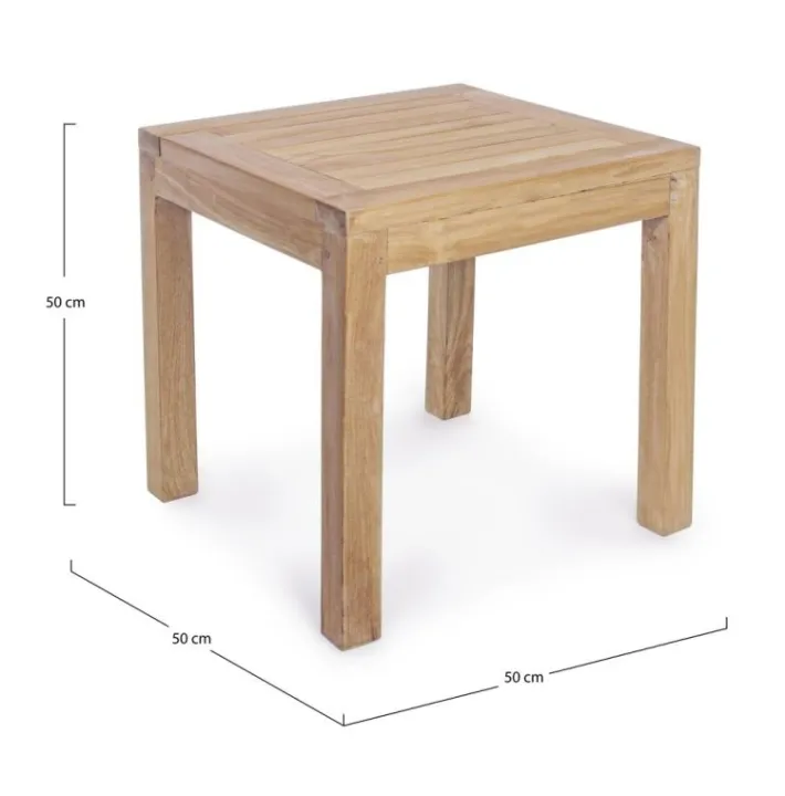 Bizzotto Tavolini>TAVOLINO IN TEAK - QUADRO