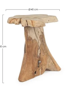 Bizzotto Tavolini>TAVOLINO IN TEAK 40X40 - KAVIR